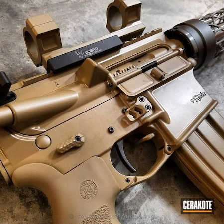 Powder Coating: Elegant Design,Tactical Rifle,AR-15,Custom Built,Custom,Mud Brown H-225
