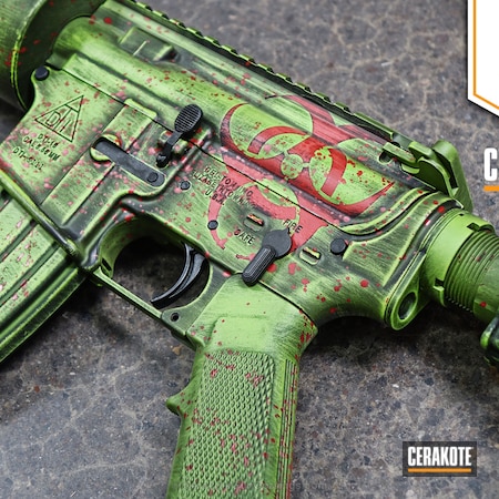 Powder Coating: Distressed,Zombie Green H-168,Zombie Splatter,Del-Ton,Armor Black H-190,Tactical Rifle,FIREHOUSE RED H-216,Zombie Apocalypse