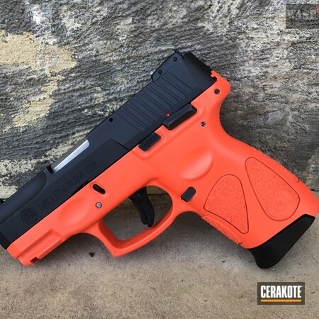 Powder Coating: Hunter Orange H-128,Taurus Pistol,Polymer Frame,Two Tone,Pistol,Pistol Frame,Taurus,Taurus PT111 G2,Semi-Auto