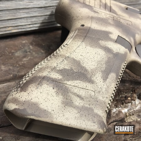 Powder Coating: MFR,Glock,5 Toes Custom,Chocolate Brown H-258,DESERT SAND H-199,Pistol