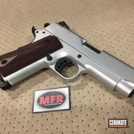 Powder Coating: MFR,Graphite Black H-146,Satin Aluminum H-151,5 Toes Custom,1911,Pistol