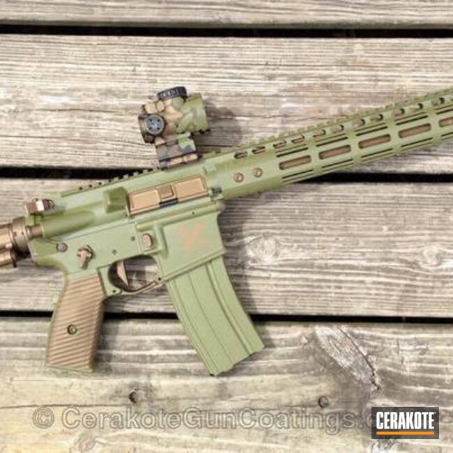 H-189 Noveske Bazooka Green and H-148 Burnt Bronze by Joe Larson | Cerakote