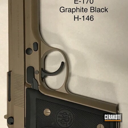Powder Coating: M17 COYOTE TAN E-170,Graphite Black H-146,Beretta 92 Pistol,Pistol,Beretta,Beretta 92 Cerakote