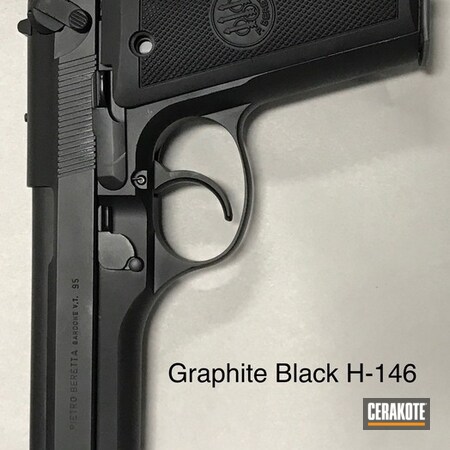 Powder Coating: Graphite Black H-146,Pistol,Beretta,Beretta 92 Cerakote,Solid Tone