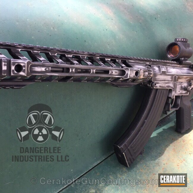 Cerakoted H-146 Graphite Black And H-255 Crushed Silver