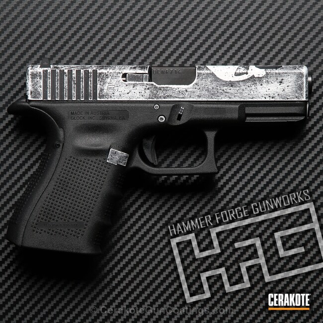 Cerakoted H-136 Snow White And H-146 Graphite Black