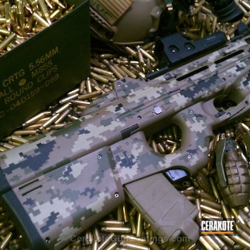 Cerakoted H-240 Mil Spec O.d. Green With H-267 Magpul Flat Dark Earth And  C-212 Desert Sage