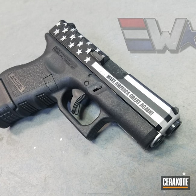 Cerakoted H-151 Satin Aluminum And H-190 Armor Black