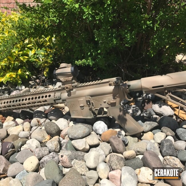 Cerakoted H-267 Magpul Flat Dark Earth, H-232 Magpul O.d. Green And H-203 Mcmillan Tan