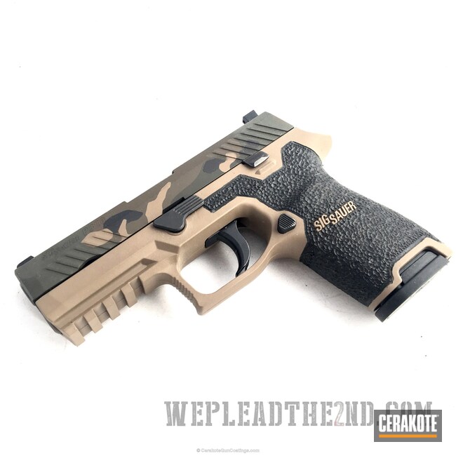 Cerakoted H-267 Magpul Flat Dark Earth, H-190 Armor Black, H-232 Magpul O.d. Green And H-226 Patriot Brown