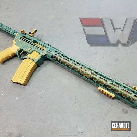 Powder Coating: Two Tone,Mermaid,Gold H-122,Tactical Rifle,Robin's Egg Blue H-175,wickedweaponry,Custom Mix Teal,Shimmer
