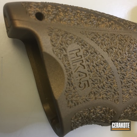 Powder Coating: Heckler & Koch,Frame,Burnt Bronze C-148,Burnt Bronze H-148,Solid Tone,HK 45