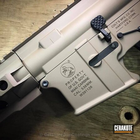 Powder Coating: Colt M4,Tactical Rifle,Colt,MAGPUL® FLAT DARK EARTH H-267