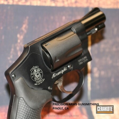 Powder Coating: Smith & Wesson,Armor Black H-190,Revolver,Airweight,38 Special,Hammerless Revolver