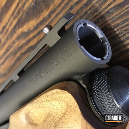 Powder Coating: Shotgun,Remington 870,Remington,Burnt Bronze H-148,Custom,SBS