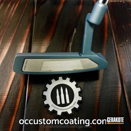 Powder Coating: Golf,Blue Titanium H-185,putter head,More Than Guns,Putter