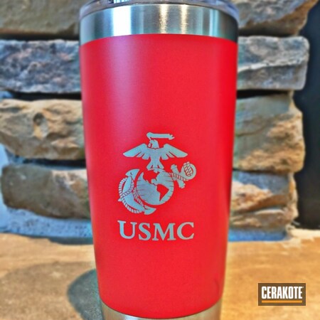 Powder Coating: Marines,USMC Red H-167,YETI Cup,More Than Guns,Custom YETI Cup,YETI