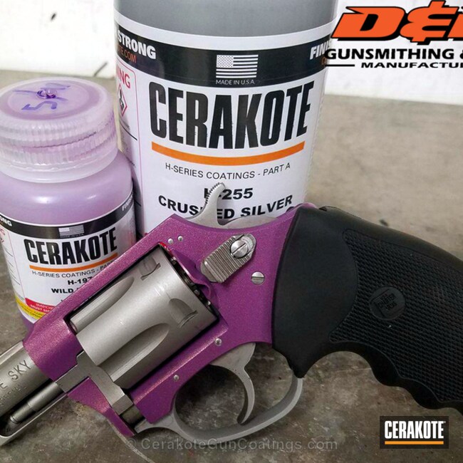 Cerakoted H-197 Wild Purple And H-255 Crushed Silver