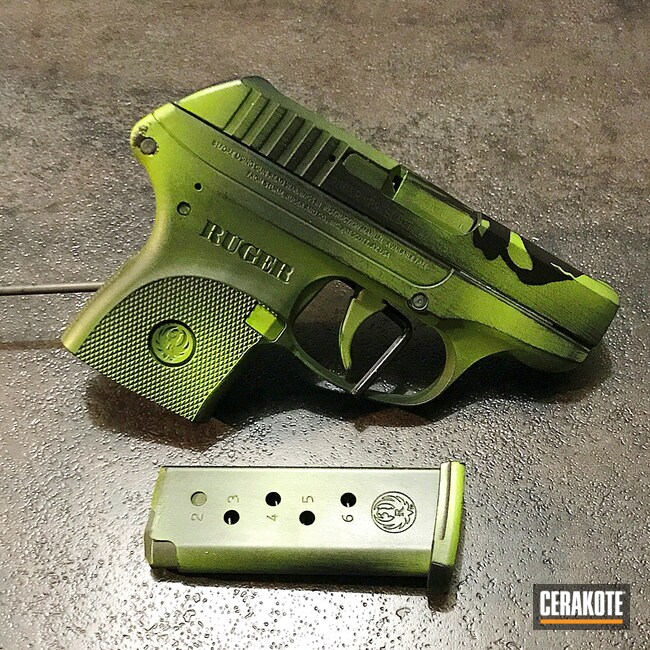 H-168 Zombie Green and H-146 Graphite Black by Web User | Cerakote