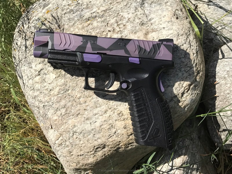H-217 Bright Purple and H-146 Graphite Black by WEB USER | Cerakote