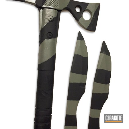Powder Coating: Graphite Black H-146,Hatchet,Fixed-Blade Knife,More Than Guns
