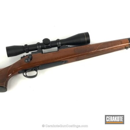 Powder Coating: Cerakote Elite Series,Hunting Rifle,Midnight E-110,Remington 700,Remington,Bolt Action Rifle,Restoration