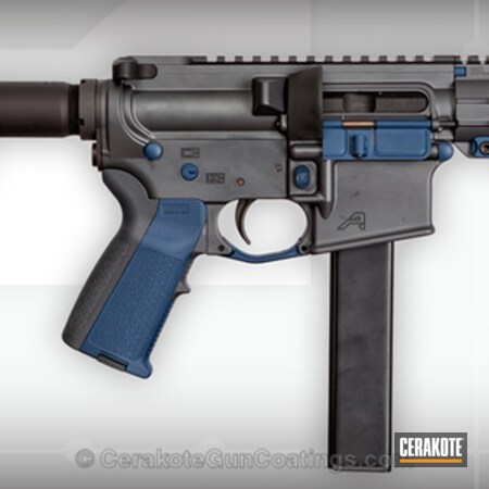 Powder Coating: 9mm,KEL-TEC® NAVY BLUE H-127,SLR Rail,KAK Blade,Aero Precision,AR Pistol,SMG,Sniper Grey H-234