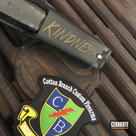 Powder Coating: Pistol,FNS-9,Burnt Bronze H-148,Semi-Auto