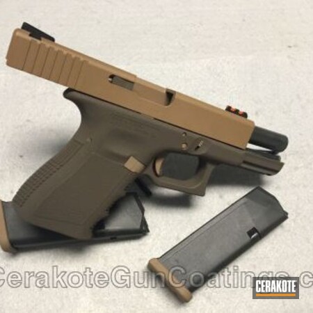 Powder Coating: 9mm,Glock,Chocolate Brown H-258,Copper Brown H-149,Pistol,Glock 19