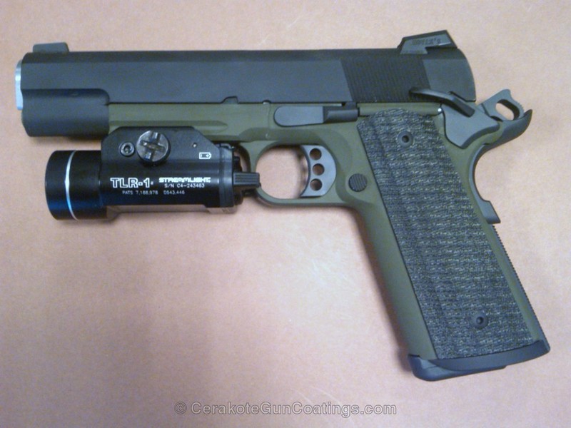 H-146 Graphite Black with H-236 O.D. Green by LCG, Lewis Custom