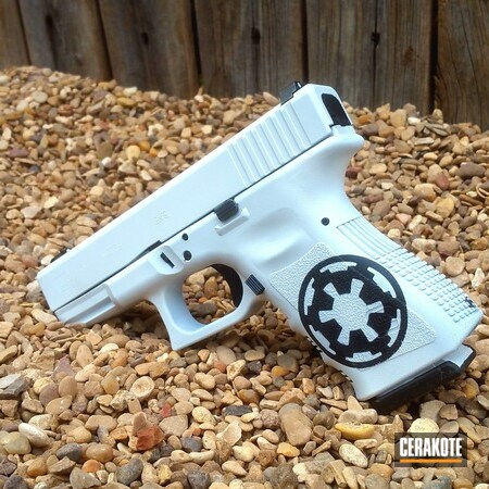 Powder Coating: Bright White H-140,Glock,Texas Cerakote,Pistol,Armor Black H-190,Star Wars,Imperial,Custom