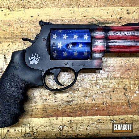 Powder Coating: NRA Blue H-171,S&W 500,Revolver,Wheel Gun,USMC Red H-167,American Flag,Old Glory,Titanium H-170