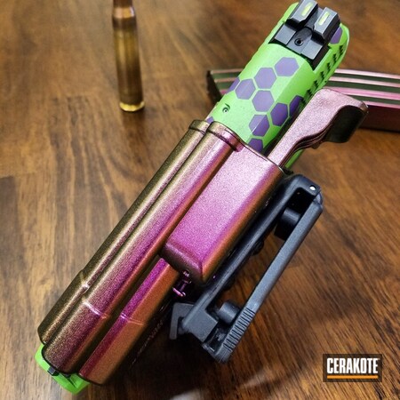 Powder Coating: Smith & Wesson M&P,Smith & Wesson,GunCandy,Zombie Green H-168,Ladies,Wild Purple H-197,Girls Gun,HIGH GLOSS ARMOR CLEAR H-300,Holster,3 Gun