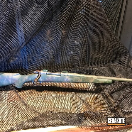 Powder Coating: Chocolate Brown H-258,Winchester Model 70,Forest Green H-248,Rifle,Bolt Action Rifle,Custom