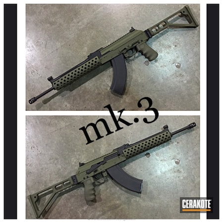 Powder Coating: Graphite Black H-146,AK-47,AKM,MAGPUL® O.D. GREEN H-232,7.62x39mm,AK Rifle