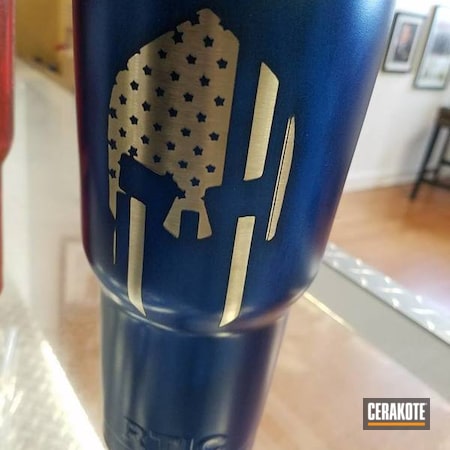Powder Coating: NRA Blue H-171,Custom Tumbler Cup,RTIC Tumbler,RTIC Cups,Punisher,USMC Red H-167,Spartan,RTIC,More Than Guns