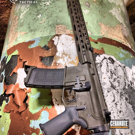 Powder Coating: Two Tone,EDC,MAGPUL® O.D. GREEN H-232,Tactical Rifle,AR-15,Custom Rifle