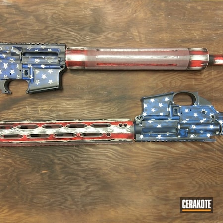 Powder Coating: Bright White H-140,Distressed,NRA Blue H-171,USMC Red H-167,American Flag,Rock River Arms,Complete Upper,Veteran,Distressed American Flag