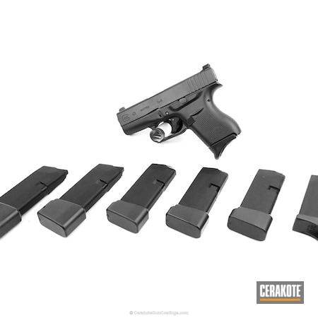 Powder Coating: Glock 43,Glock,Taran Tactical,Smoke E-120,Cerakote Elite Series,Pistol,Tti Basepad