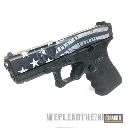 Powder Coating: Graphite Black H-146,Glock,We the people,Glock 19,Sniper Grey H-234,Freedom,Stars and Stripes,Bull Shark Grey H-214