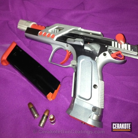 Powder Coating: Handguns,Tanfoglio,FIREHOUSE RED H-216
