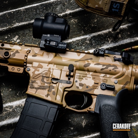 Powder Coating: Matte Brown H-7504M,Aero Precision,Midwest Industry,DESERT SAND H-199,MultiCam,Camo,Tactical Rifle,AR-15,Patriot Brown H-226,Coyote Tan H-235