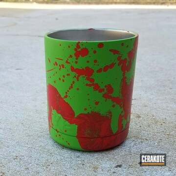 Cerakoted H-168 Zombie Green And H-167 Usmc Red