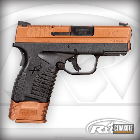 Powder Coating: Two Tone,Pistol,Gold H-122,Springfield Armory,Springfield XDS-45,Custom Copper,Burnt Bronze H-148