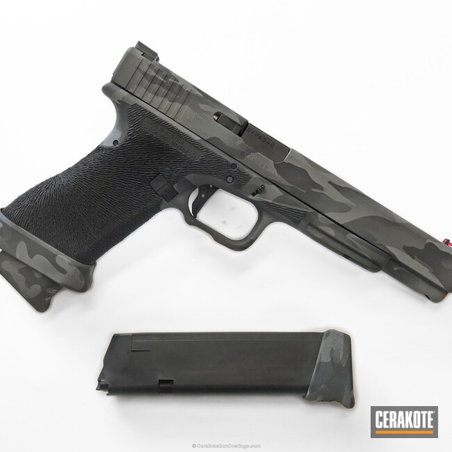 Cerakoted H-146 Graphite Black And H-214 Smith & Wesson Grey