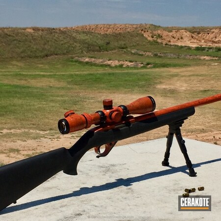 Powder Coating: Hunter Orange H-128,Graphite Black H-146,Ruger,Bolt Action Rifle,Ruger 10/22