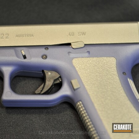 Powder Coating: Glock,Handguns,Bright Purple H-217,Titanium H-170