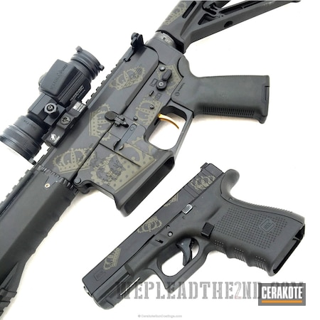 Powder Coating: Matching Set,Glock,Armor Black H-190,Glock 19,MAGPUL® O.D. GREEN H-232,Tactical Rifle