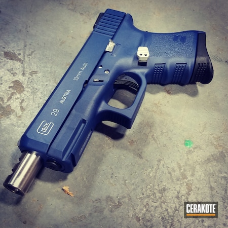Powder Coating: KEL-TEC® NAVY BLUE H-127,Glock,Crushed Silver H-255,Pistol,Glock 27