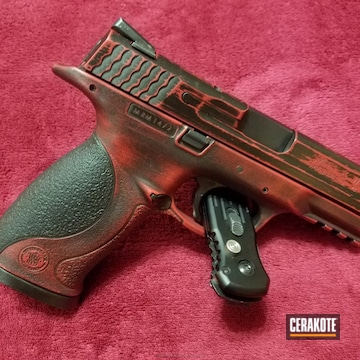 Cerakoted H-216 Smith & Wesson Red With H-146 Graphite Black
